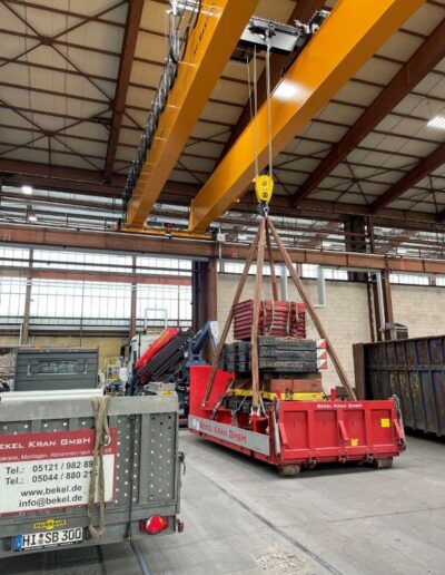 Kranprüfung mit Prüfgewicht 32t